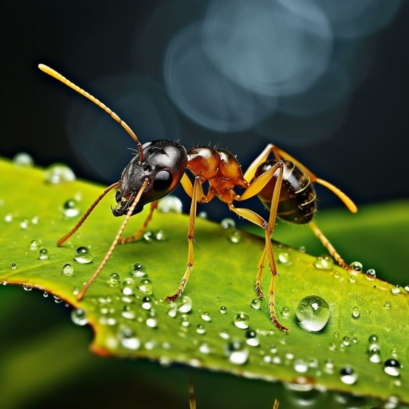 ant on a leaf